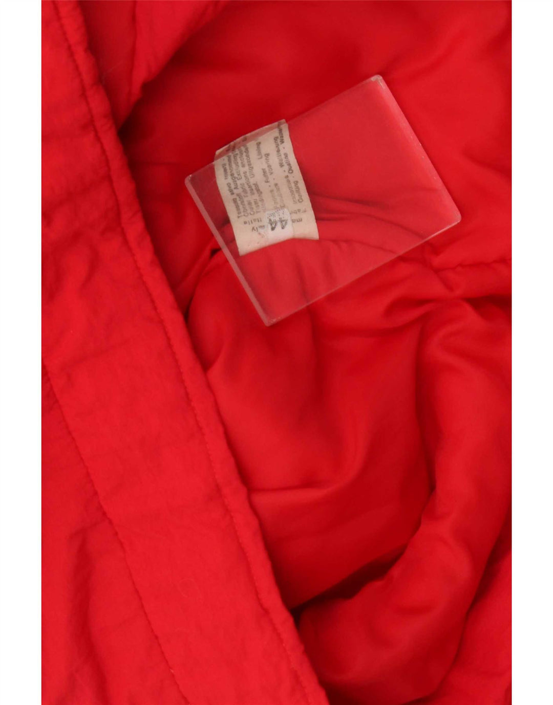 Vintage Mens Padded Jacket UK 44 2XL Red Polyamide