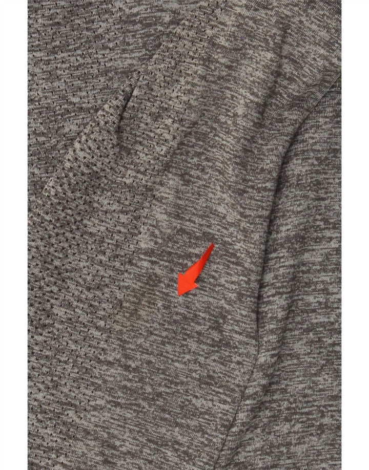EDDIE BAUER Mens Zip Neck Pullover Tracksuit Top XL Grey Flecked