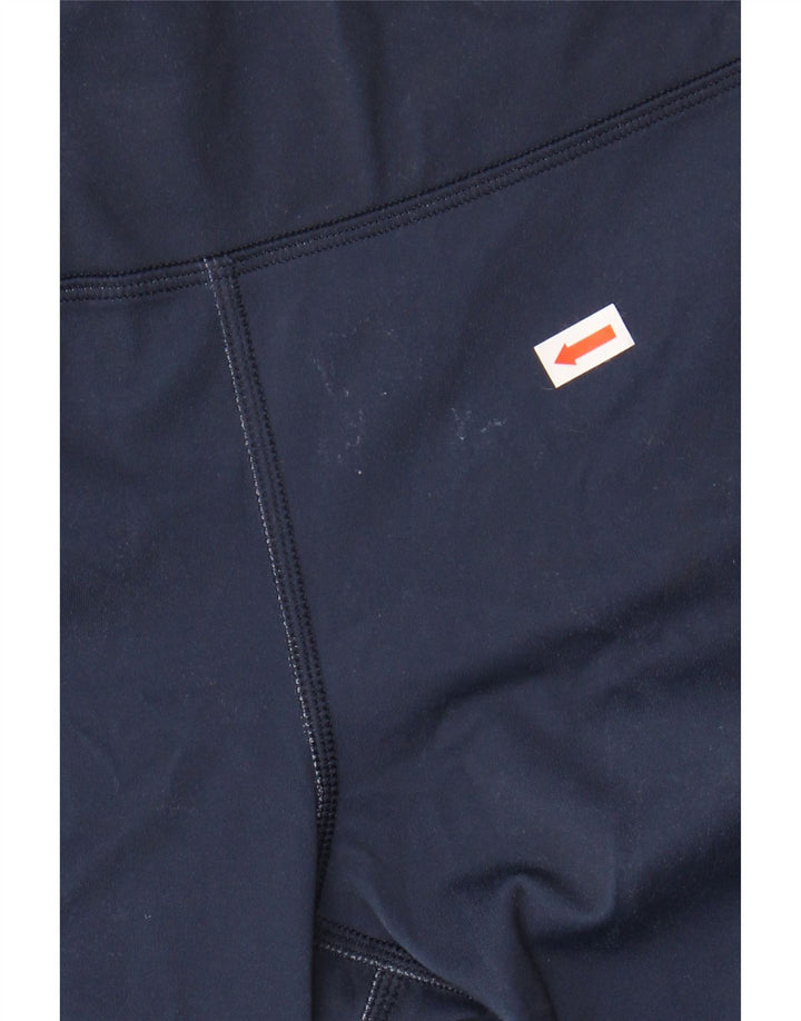 ATHLETA Womens Leggings UK 10 Small  Navy Blue Colourblock