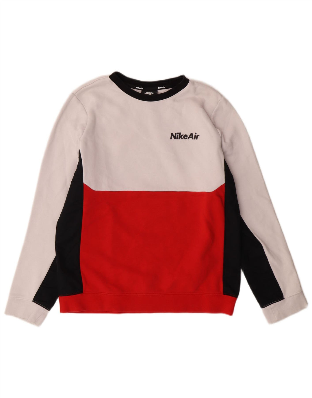 NIKE Boys Graphic Sweatshirt Jumper 13-14 Years XL Multicoloured