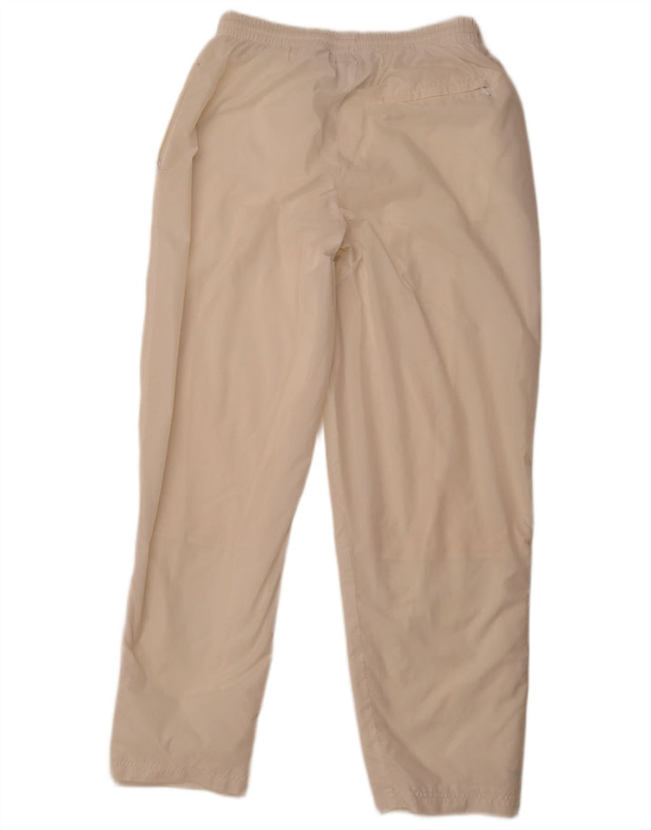 NIKE Mens Tracksuit Trousers Medium  Off White Cotton
