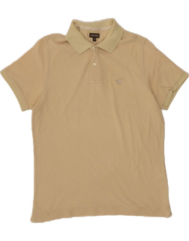 HENRY COTTONS Mens Polo Shirt Medium Beige Cotton Vintage Henry Cottons and Second-Hand Henry Cottons from Messina Hembry 