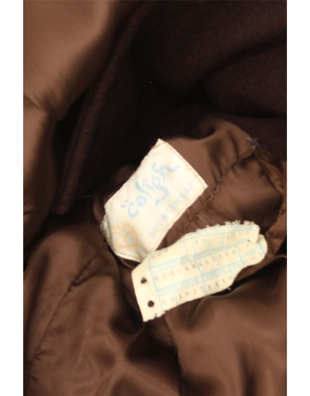 Vintage Mens Double Breasted Coat IT 46 Small Brown