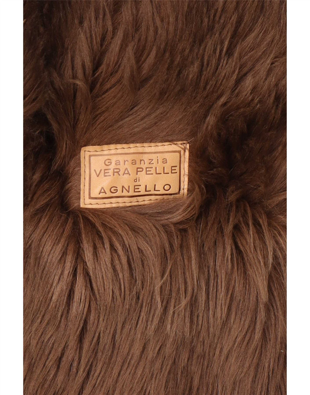 Vintage Womens Shearling Jacket IT 46 Large Brown Classic