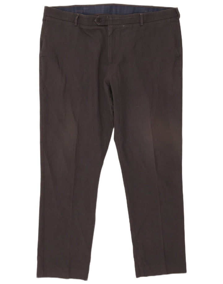 Farah Mens Classic Slim Suit Trousers W44 L33 Grey Polyester