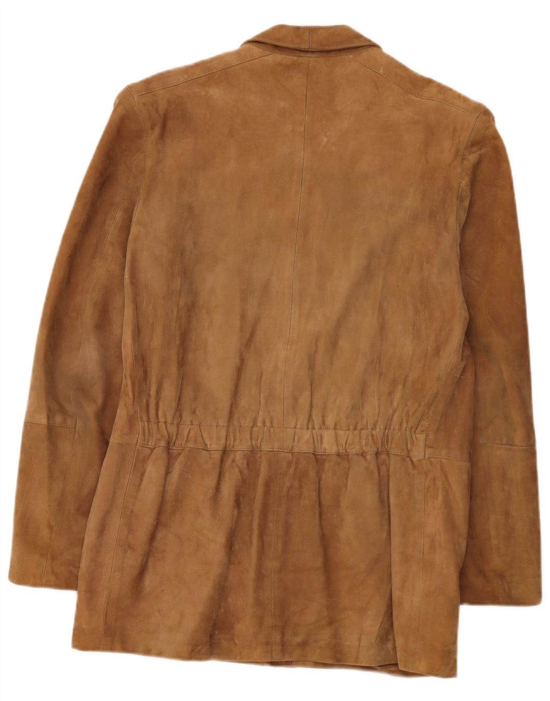 Vintage Mens Suede Jacket IT 48 Medium Brown Leather