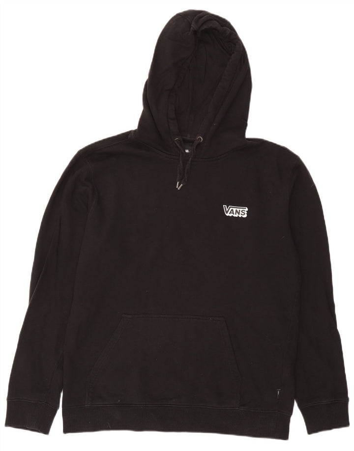 Vans Mens Graphic Hoodie Jumper Medium Black Cotton