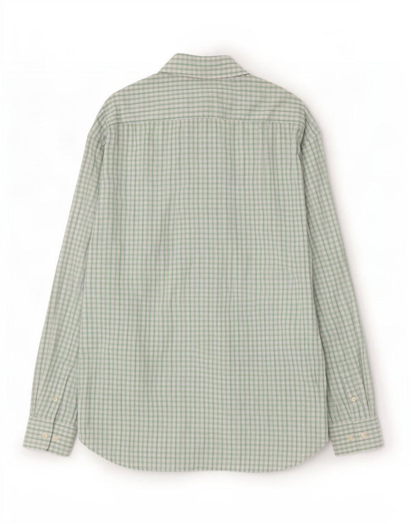 Gap Mens Classic Fit Shirt Size 17 1/2 XL Green Gingham Cotton