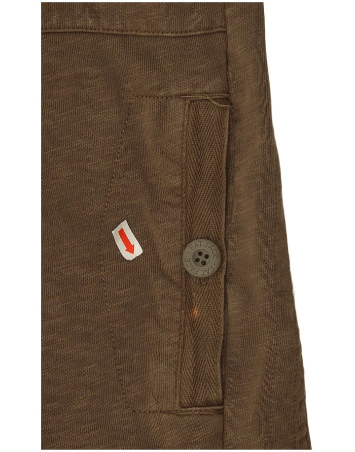 Fat Face Mens Tracksuit Top Jacket Medium Khaki Cotton