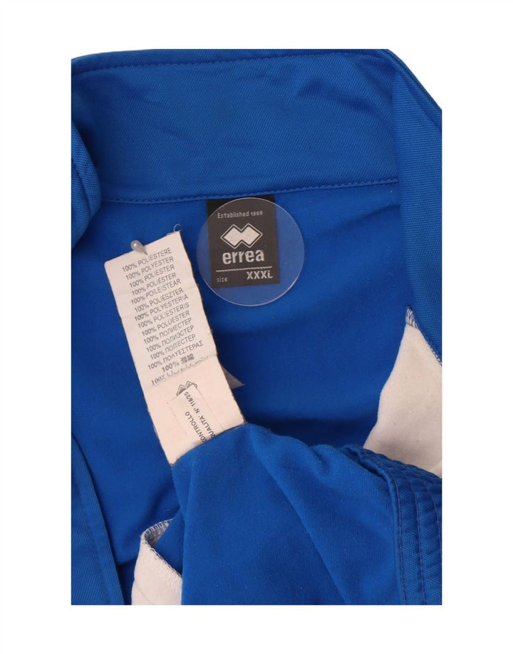 Errea Mens Tracksuit Top Jacket 3XL Blue Colourblock Polyester
