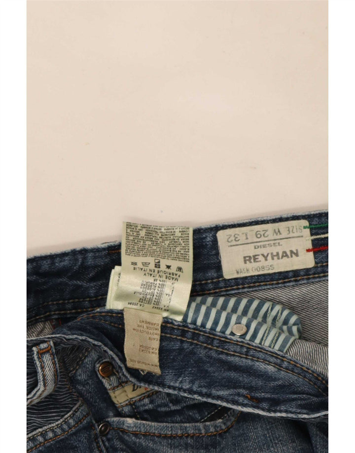Diesel Mens Reyhan Bootcut Jeans W29 L32 Navy Blue Cotton