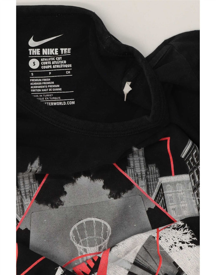 Nike Mens Athletic Cut Graphic T-Shirt Top Small Black