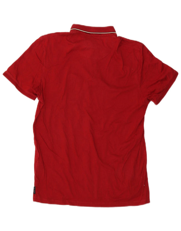 Ted Baker Mens Polo Shirt Size 4 Large Red Cotton