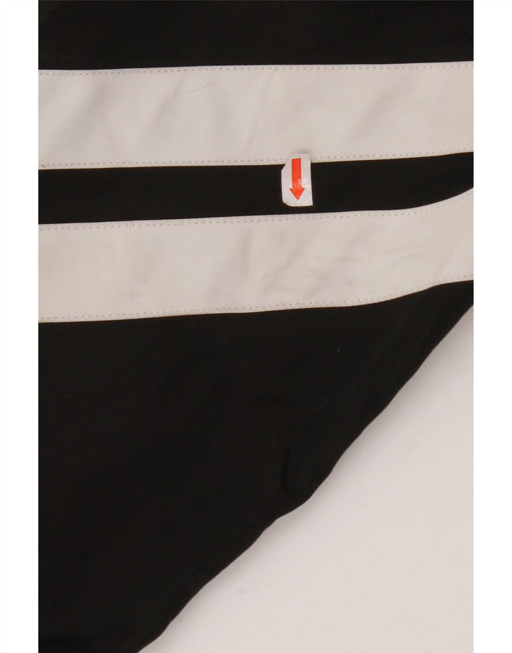 SUPERDRY Mens Hooded Pullover Rain Jacket UK 40 Large Black Spotted