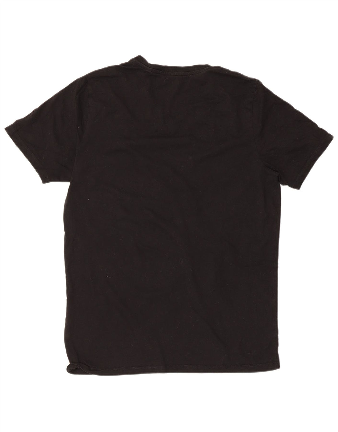 JACK & JONES Mens T-Shirt Top Large Black Cotton
