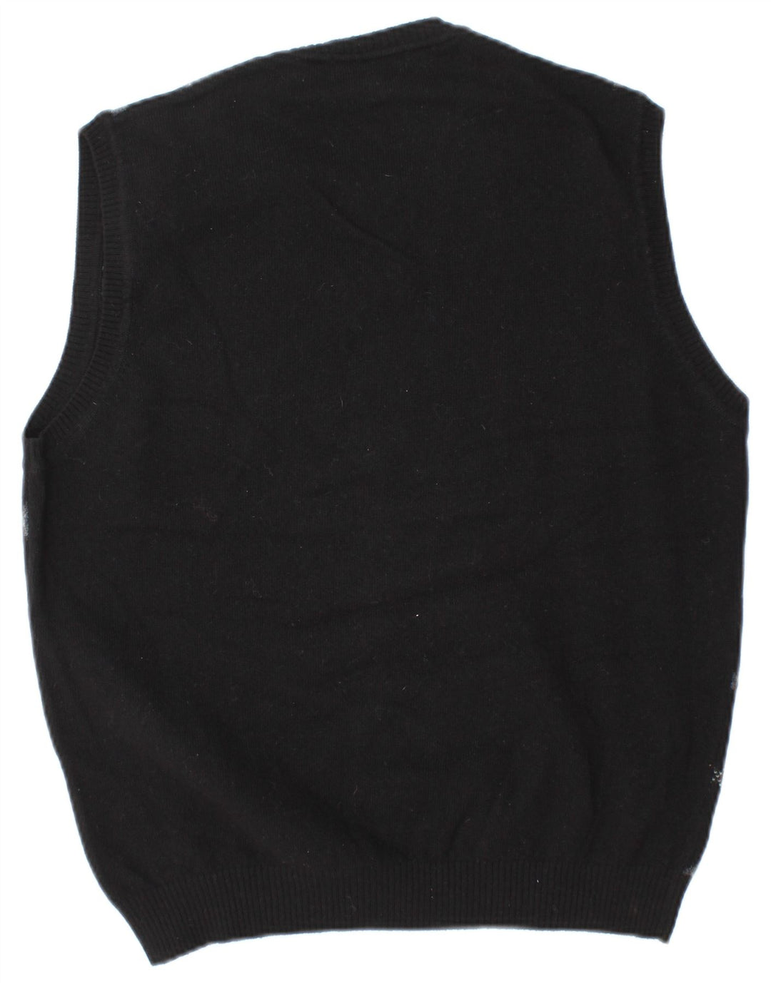 Burberry Mens Vest Tank Top Medium Black Argyle/Diamond Wool