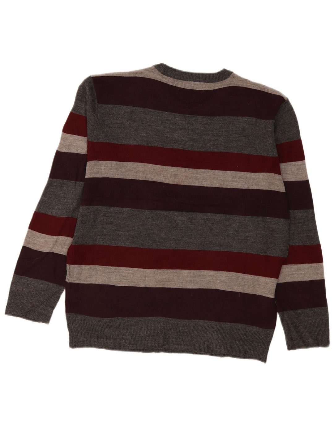 Pierre Cardin Mens Crew Neck Jumper Sweater Small Multicoloured Striped