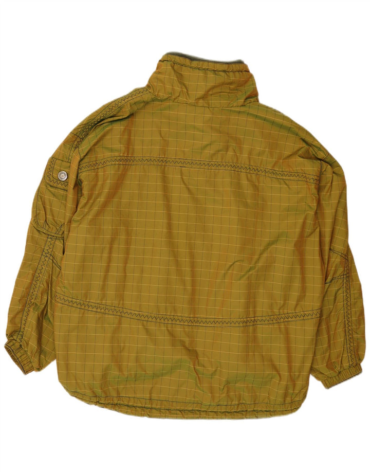 Proline Mens Loose Fit Anorak Jacket IT 50 Large Yellow Striped Polyamide