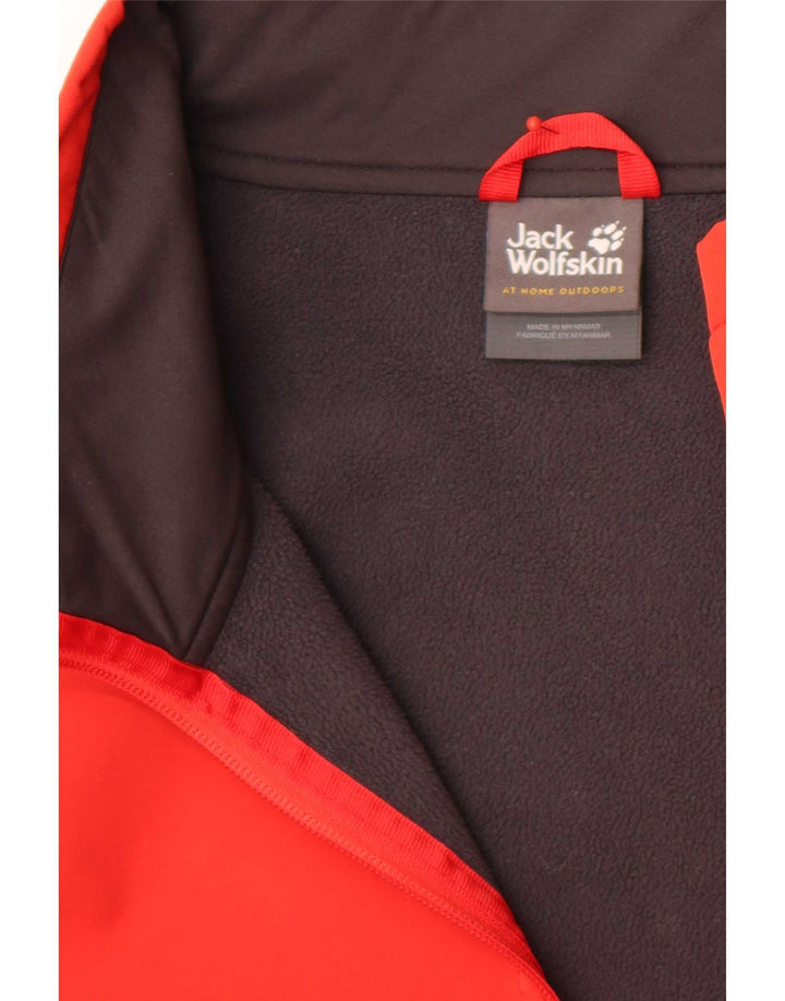 Jack Wolfskin Mens Tracksuit Top Jacket UK 50 3XL Red Polyester