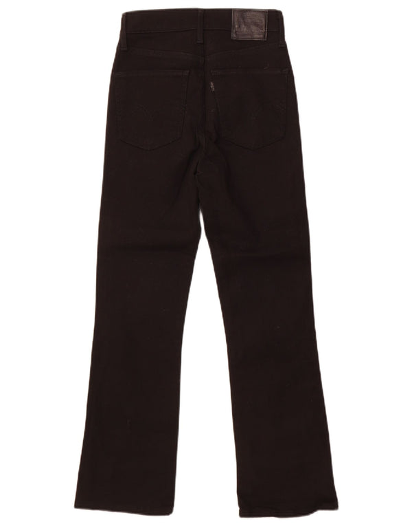 Levi's Womens Bootcut Jeans W24 L26 Black Cotton
