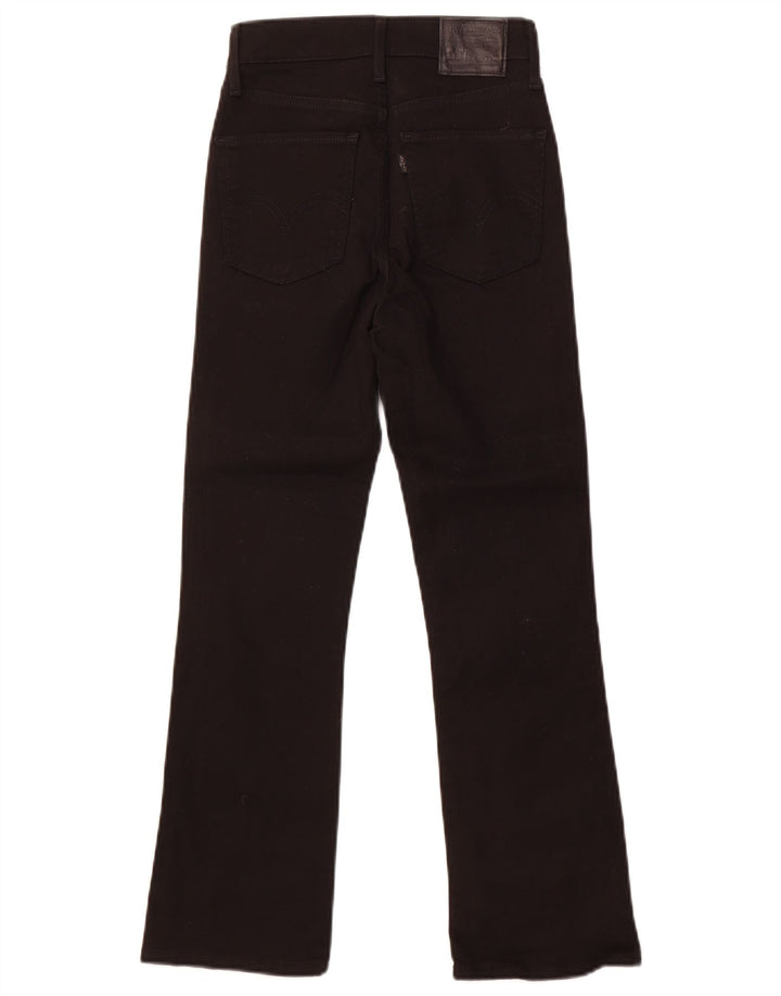 Levi's Womens Bootcut Jeans W24 L26 Black Cotton