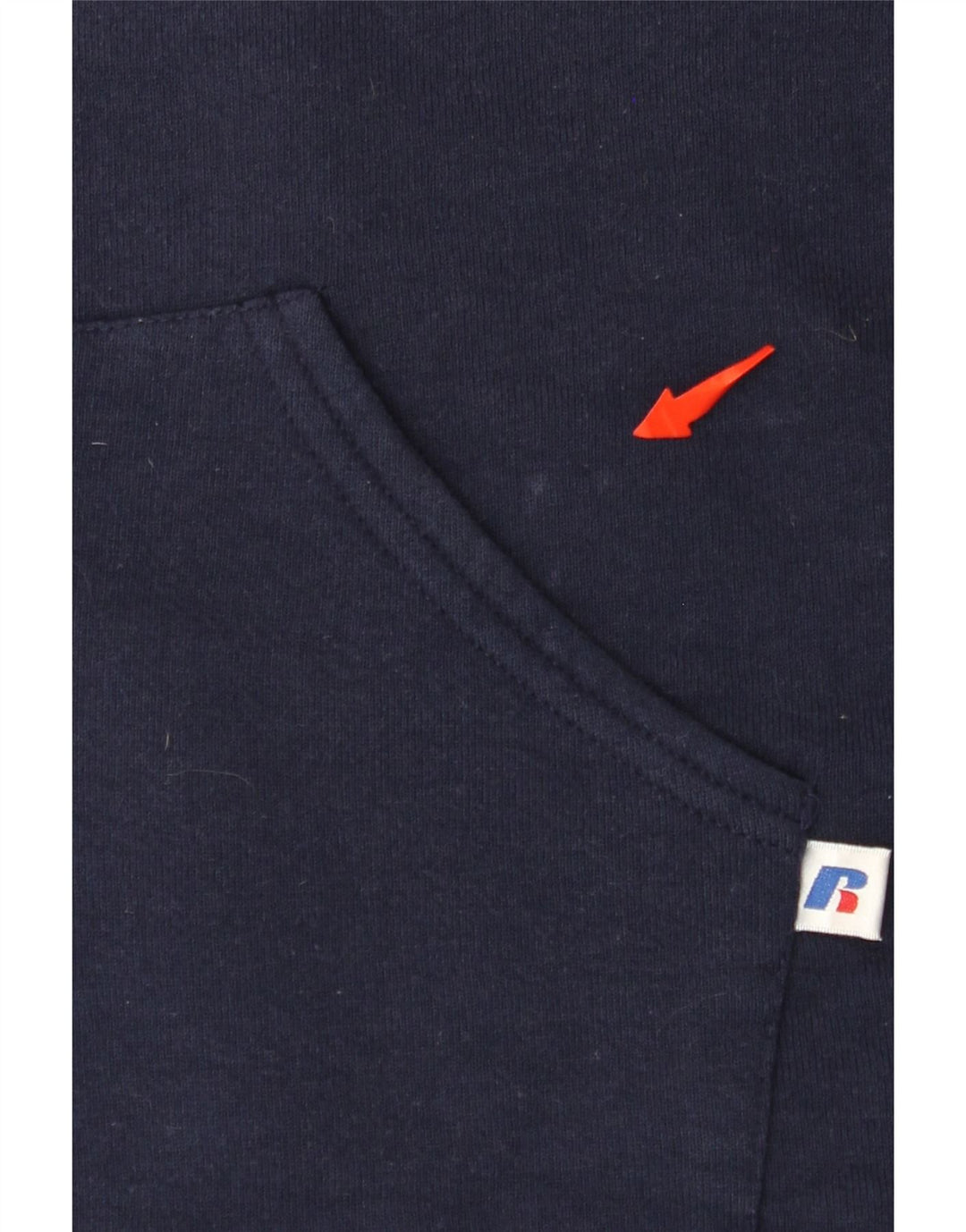 RUSSELL ATHLETIC Womens Dri-Power Zip Hoodie Sweater UK 18 XL Navy Blue