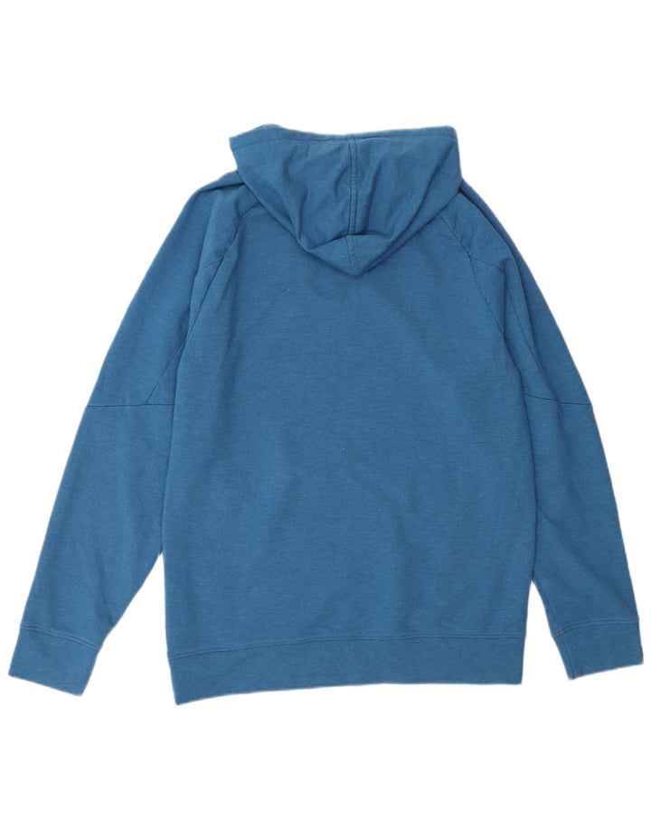 RUSSELL ATHLETIC Mens Dri-Power Hoodie Jumper Small Blue Polyester