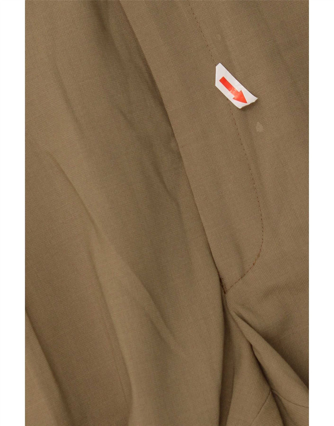 Marks & Spencer Mens Pegged Suit Trousers W44 L29 Beige Polyester