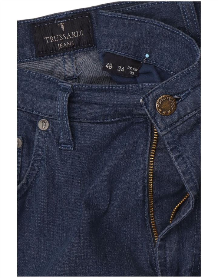 TRUSSARDI Mens Straight Jeans W32 L32 Blue