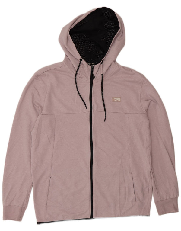 Jack & Jones Mens Zip Hoodie Sweater Large Pink Polyester