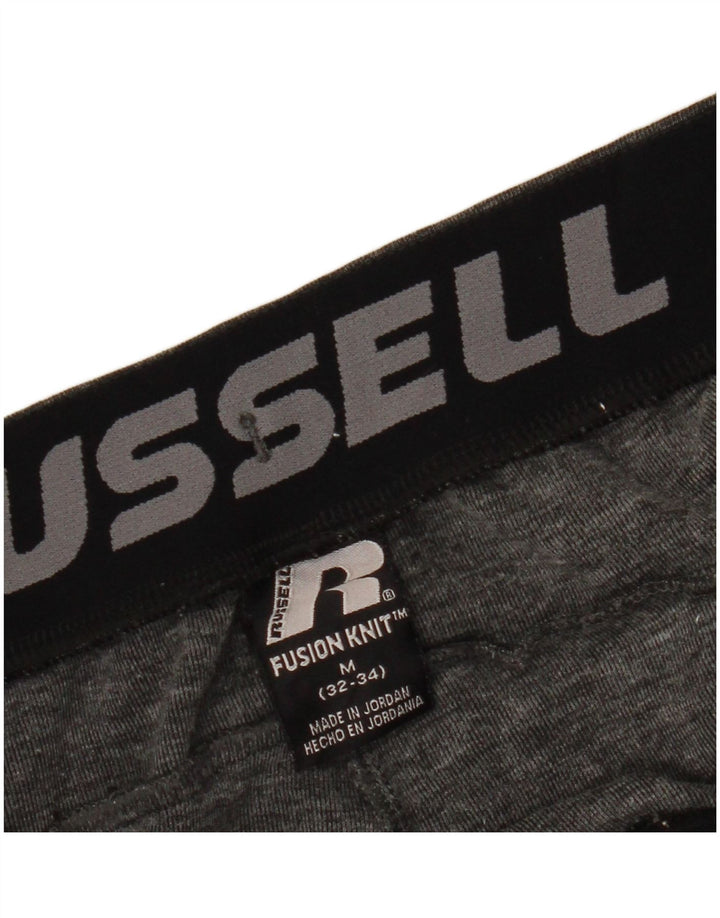 RUSSELL ATHLETIC Mens Tracksuit Trousers Joggers Medium Grey Flecked