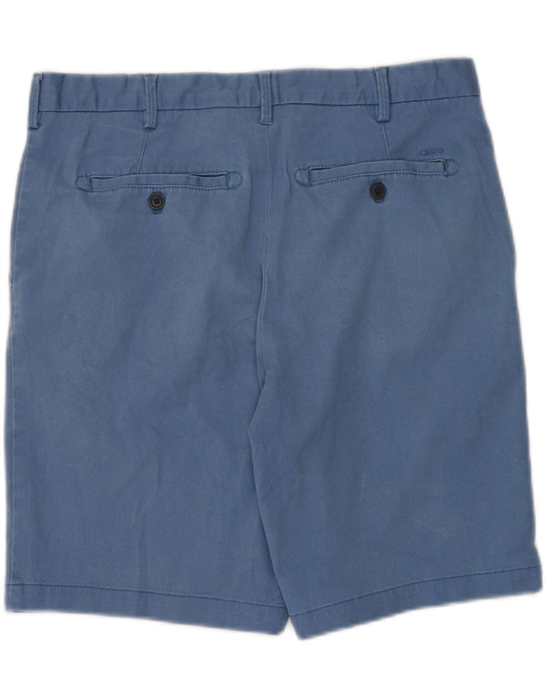 IZOD Mens Chino Shorts W32 Medium Blue Cotton