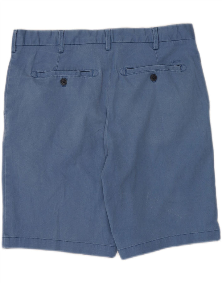IZOD Mens Chino Shorts W32 Medium Blue Cotton
