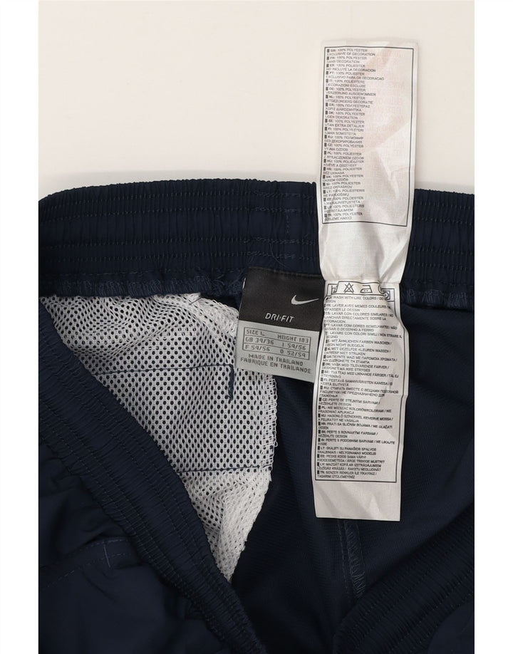 Nike Mens Dri Fit Swimming Shorts Large  Navy Blue Polyester