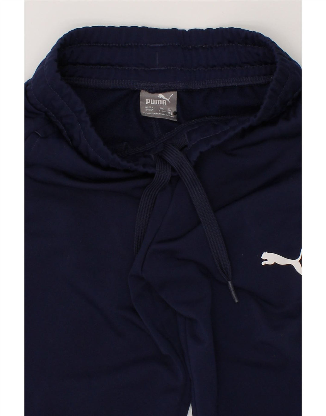 PUMA Boys Tracksuit Trousers Joggers 3-4 Years  Navy Blue Polyester Vintage Puma and Second-Hand Puma from Messina Hembry 