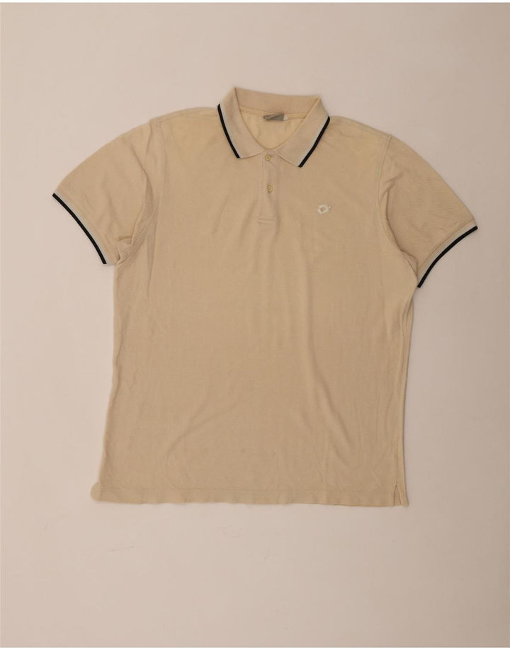 Lotto Mens Polo Shirt Large Beige