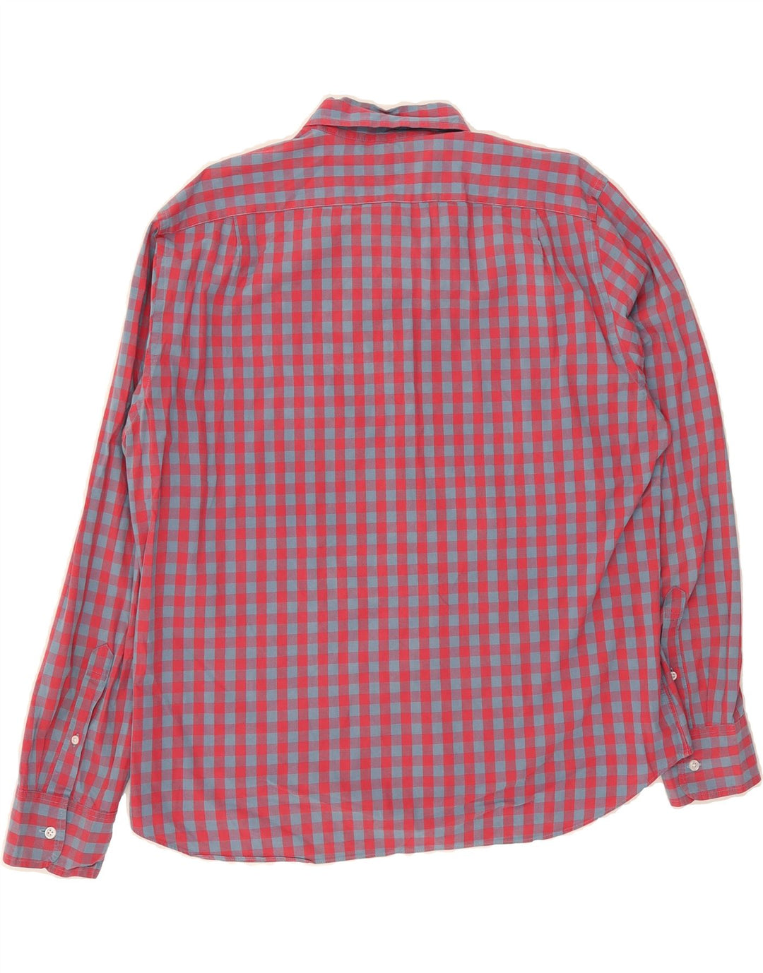 J. CREW Mens Flex Slim Shirt XL Red Gingham Cotton Vintage J. Crew and Second-Hand J. Crew from Messina Hembry 