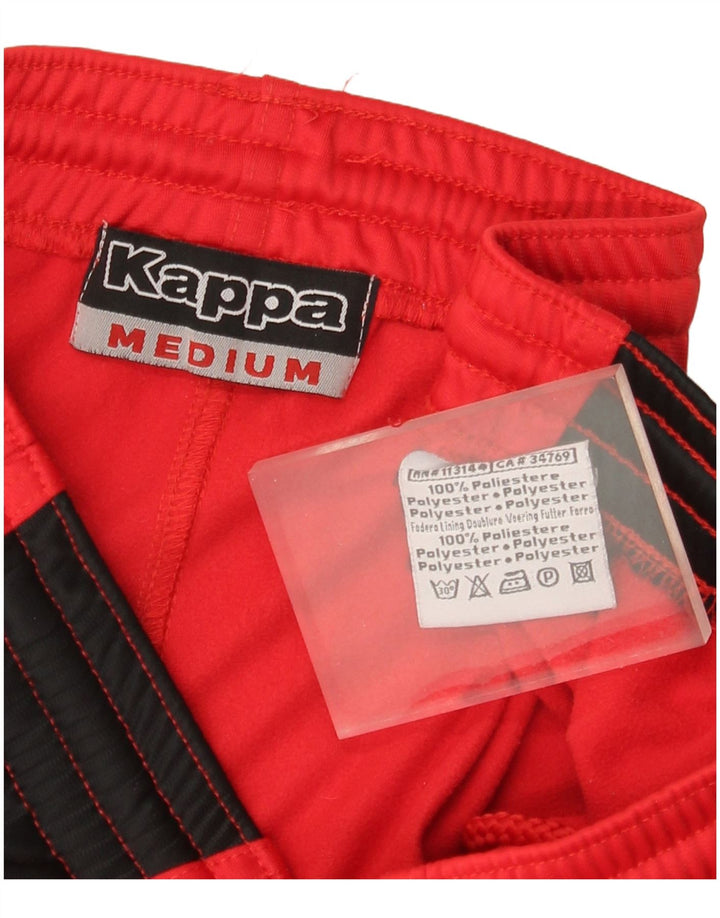 Kappa Mens Tracksuit Trousers Medium  Red Colourblock Polyester