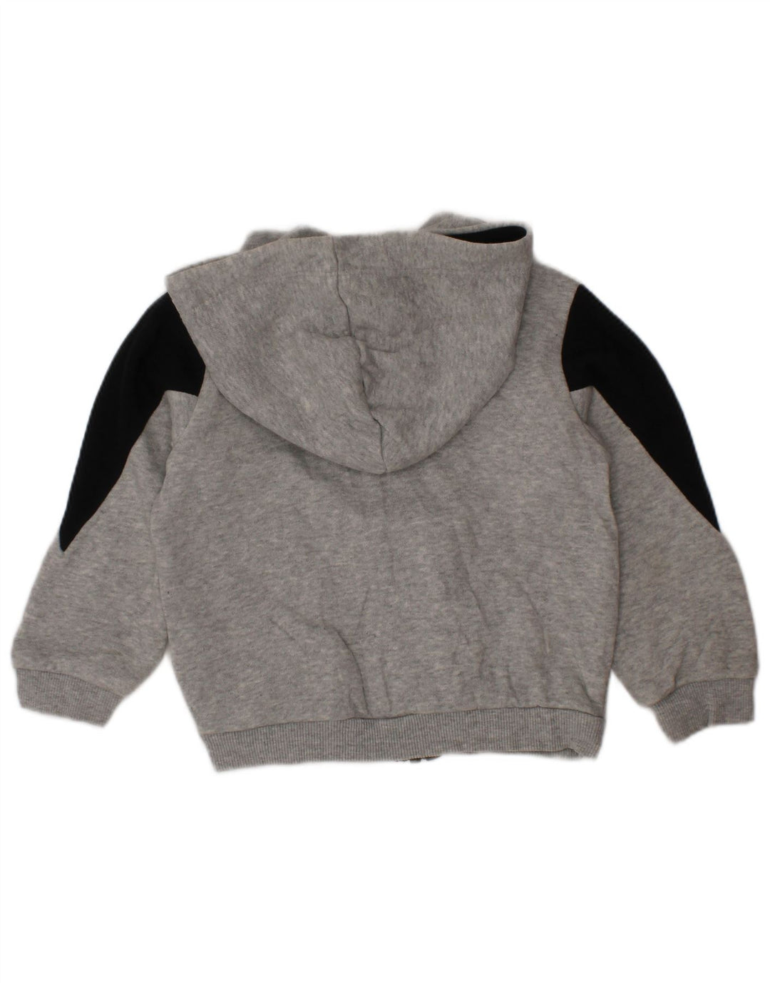 PUMA Baby Boys Zip Hoodie Sweater 9-12 Months Grey Colourblock Cotton