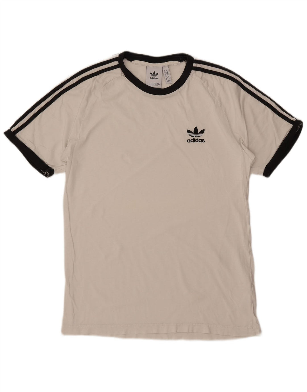 ADIDAS Mens T-Shirt Top Medium White Cotton