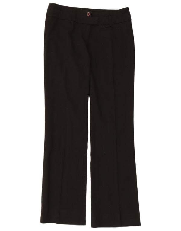 TRUSSARDI Womens Bootcut Suit Trousers IT 40 Small W32 L29 Black Polyester