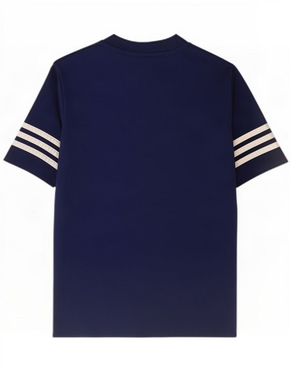 Adidas Boys Climalite T-Shirt Top 11-12 Years Large Navy Blue Polyester