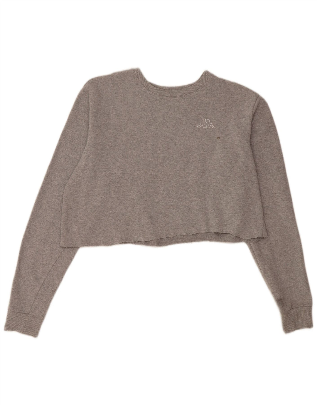 Kappa Womens Crop Top Long Sleeve UK 18 XL Grey