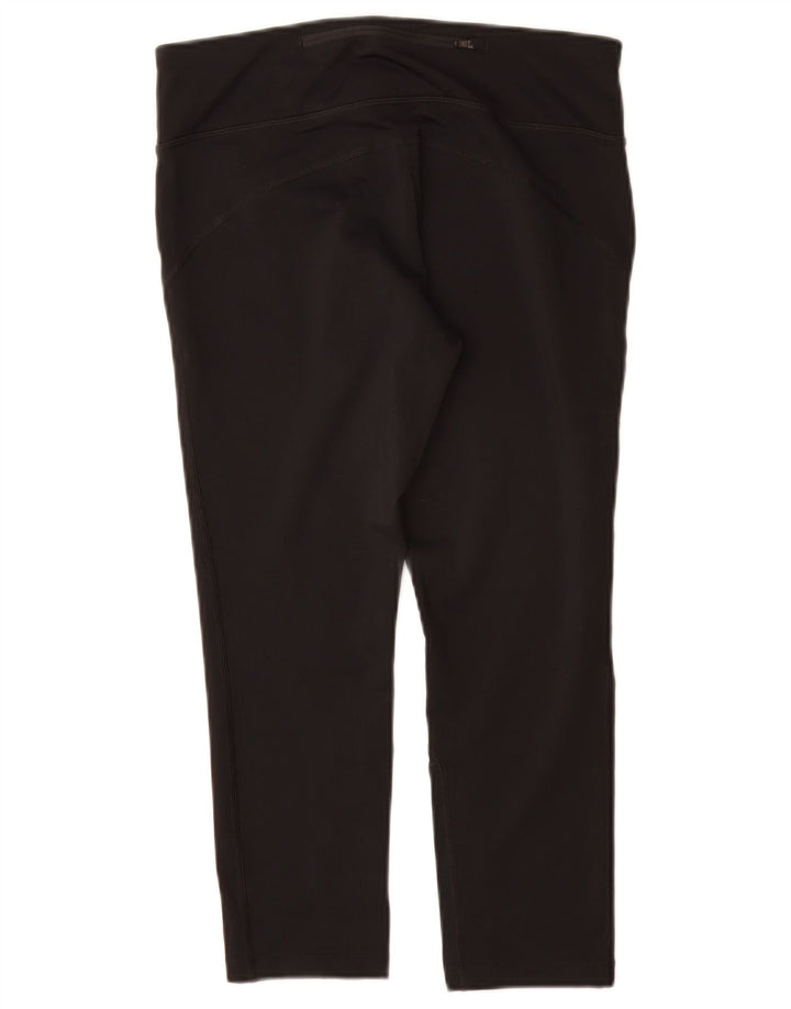 Nike Womens Dri Fit Capri Leggings UK 12 Medium  Black