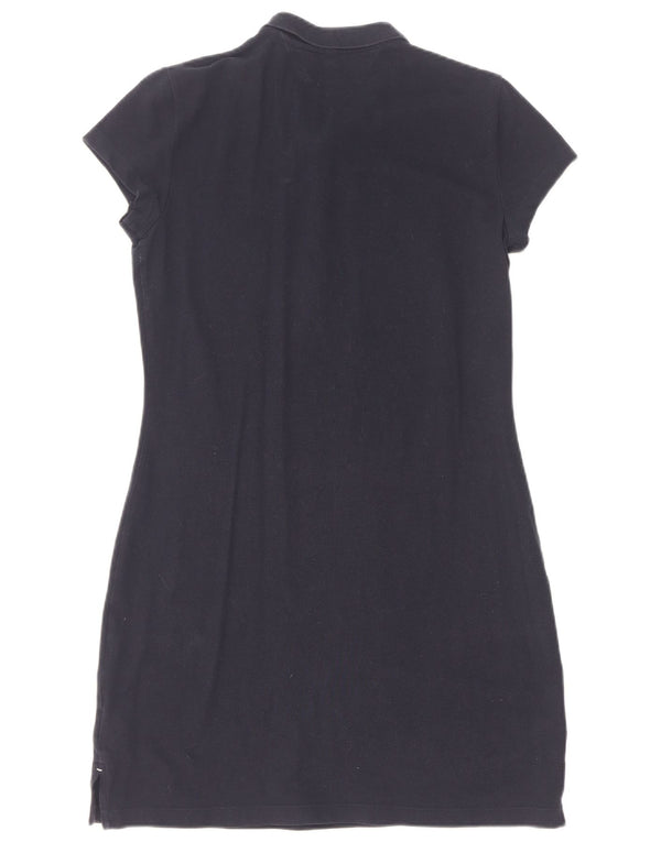 Tommy Hilfiger Womens Slim Fit Polo Dress UK 14 Large Navy Blue Cotton