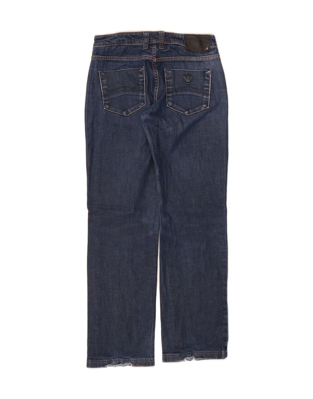 ARMANI Womens Straight Jeans W26 L29 Blue Cotton Vintage Armani and Second-Hand Armani from Messina Hembry 