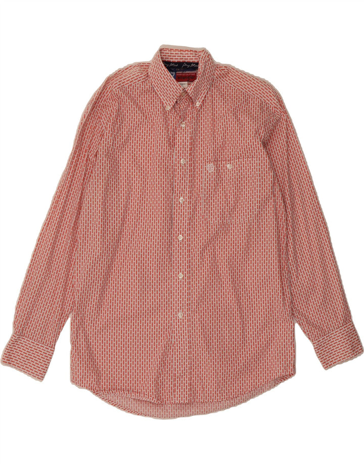 WRANGLER Mens Shirt Small Red Striped Cotton Vintage Wrangler and Second-Hand Wrangler from Messina Hembry 