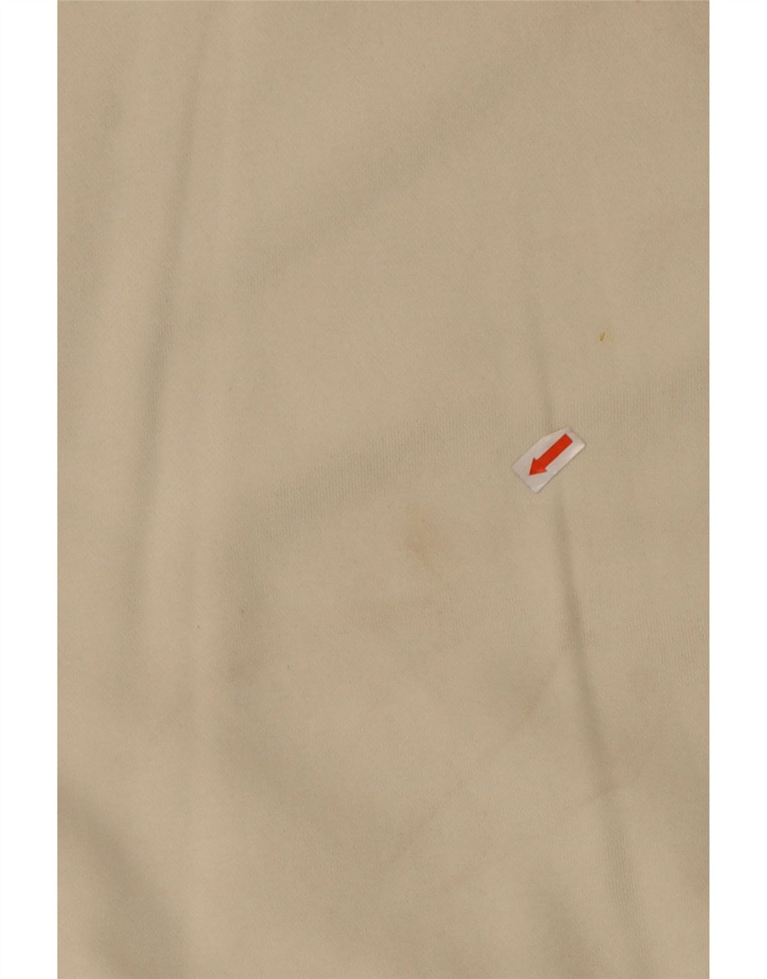 NIKE Womens Crop Oversized Sweatshirt Jumper UK 10 Small Off White Cotton