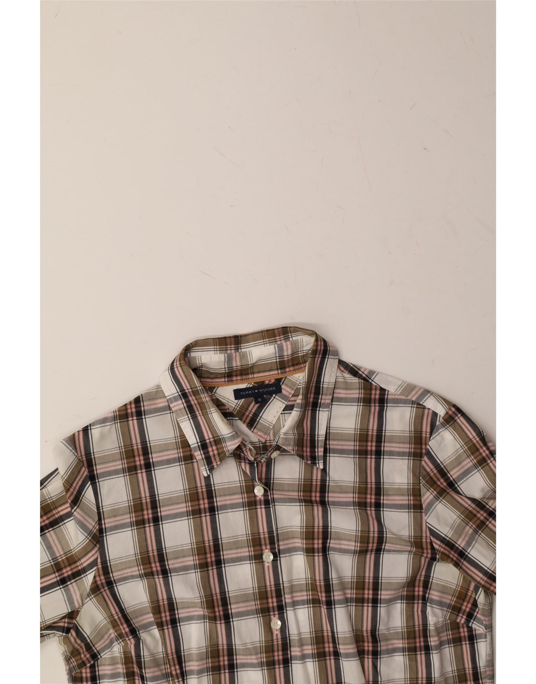 TOMMY HILFIGER Womens Shirt US 8 Medium Multicoloured Check Vintage Tommy Hilfiger and Second-Hand Tommy Hilfiger from Messina Hembry 