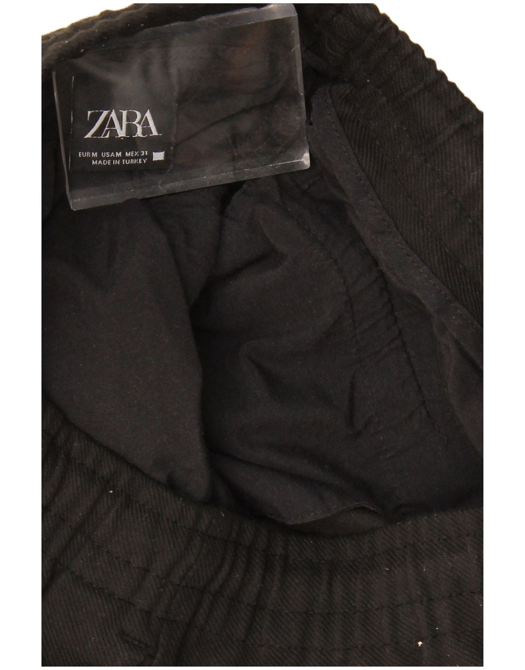 ZARA Womens Slim Cropped Trousers Medium W28 L23 Black